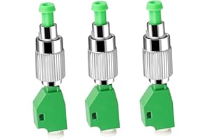 Duogalia 3 Pack FCAPC Male to LCAPC Female Single Mode 9/125um Hybrid Optical Fiber Adapter Simplex FC - LC Connector