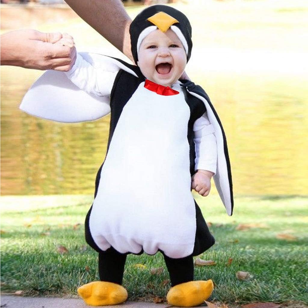 Amazon Co Jp ベビー コスプレ ペンギン 動物 かわいい 子供服 ロンパース フットカバー 二点セット Duglo コスチューム キャラクター 着ぐるみ 男の子 女の子 キッズ イベント 記念写真 パジャマ パーティー 演出服 プレゼント 変装 おもしろい 赤ちゃん 服