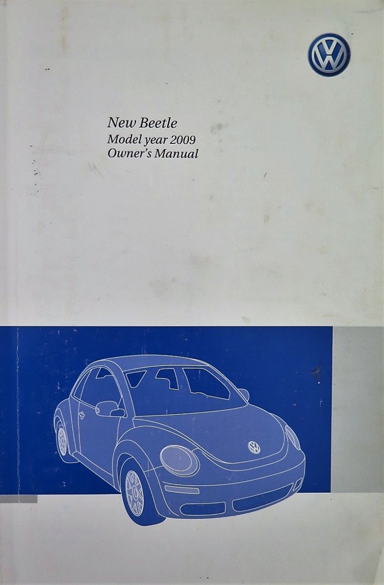 2009 Volkswagen VW New Beetle Owners Manual Guide Book Paperback – 2016