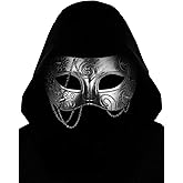 Guayma Steampunk Oni Masquerade Mask for Men/Women Halloween Mardi Gras Venetian Costume Party Prom Ball