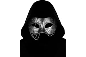 Guayma Steampunk Oni Masquerade Mask for Men/Women Halloween Mardi Gras Venetian Costume Party Prom Ball