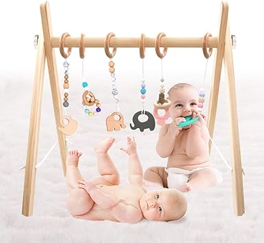 wooden hanging baby toys