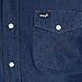 Wrangler Men's Big & Tall Western Work Shirt Firm Finish, Indigo Large Tall