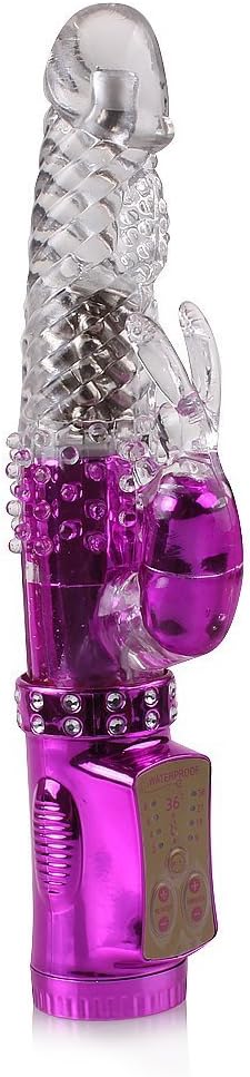 Amazon Com Uzzo Sexy Rabbit Vibe For Women Waterproof 360 Degree Rotating Rabbit Vibrator With Metallic Beads Rechargeable Vibrating Wand