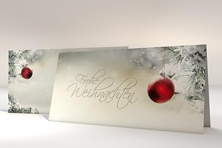 Amazon Silent Night クリスマスカード美しいカード 印刷可能 書き込み可能内側 外側210 X 210 Mm開き Folded 210 X 105 Mm 光沢 サーフェスwith Matching封筒 完全に印刷 紙製品 文房具 オフィス用品