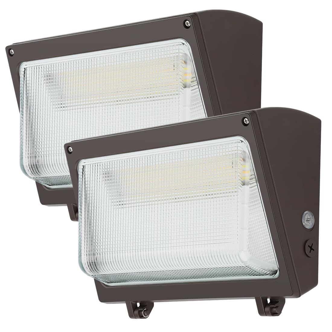 Photo 1 of kadision 120W LED Wall Pack 100W 80W Adjustable, 3000K/4000K/5000K Selectable, 120-277V 15600lm 0-10V Dimmable Outdoor Security Lighting with Dusk-to-Dawn Photocell, ETL Listed 2-Pack