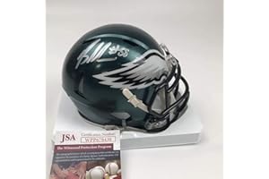 HOFSM.COM HALL OF FAME SPORTS MEMORABILIA Autographed/Signed Brandon Graham Philadelphia Eagles Mini Football Helmet JSA COA