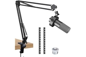 Fifine K688 Boom Arm, Mic Arm Compatible with Fifine K688, PD200XS, Seiren Mini, Fifine K688 Microphone Stand with Cable Slee