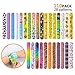 110 Pcs Slap Bracelets, Party Favors Slap Bracelet Pack with Colorful Different Patterns, 1.1 x 8.7 Inch