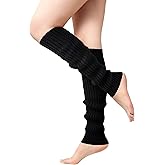 Passionbility Leg Warmers for Women - Leg Warmers 80s Ribbed Knitted Long Socks for Party Sports