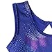 HOZIY Leotards for Girls Ballet Toddler 2t 3t Blue Colorful Sparkles Dance Unitard