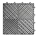 Big Floors RaceDeck Free-Flow Interlocking Garage Flooring Tiles, Non-Slip, Self-Draining, Heavy-Duty, High-Impact Copolymer, Easy Install (Graphite, 48 Pack of 12 x 12