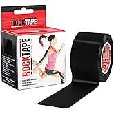 RockTape Extra Sticky Kinesiology Tape - Athletic Tape for Muscle Pain Relief, Injury Recovery - Microscopic Skin Lifting & Decompression - Sweat & Water Resistant