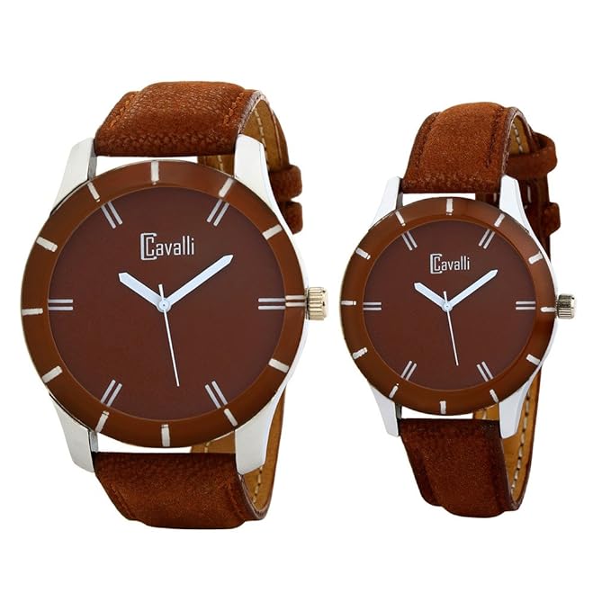 Analogue Brown Round Dial Unisex Watch - 105