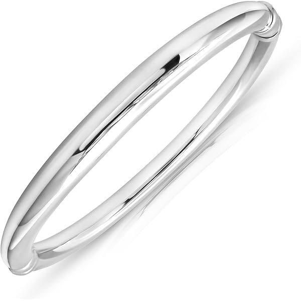 【20/80】STERLING SILVER ID BANGLE 3mm Sterling Silver Bangle, 3mm - Jai Style