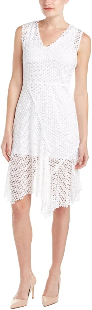tahari white lace dress