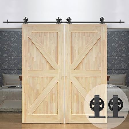 Amazon Com Winsoon T Shaped Style Big Spoke Wheel Sliding Barn