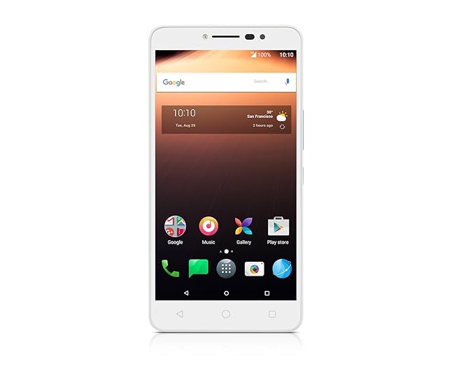 Alcatel Smartphone A3 XL (15,25 cm (6 Zoll) Display, 16 GB Speicher, Android 7.0) Weiß/Blau