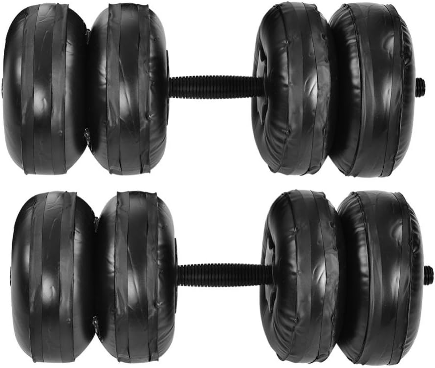Liukouu Water Dumbells, Weight Adjustable Weights Water Dumbells Set Bodybuilding Exercise Equipment Easy Tto Assemble
