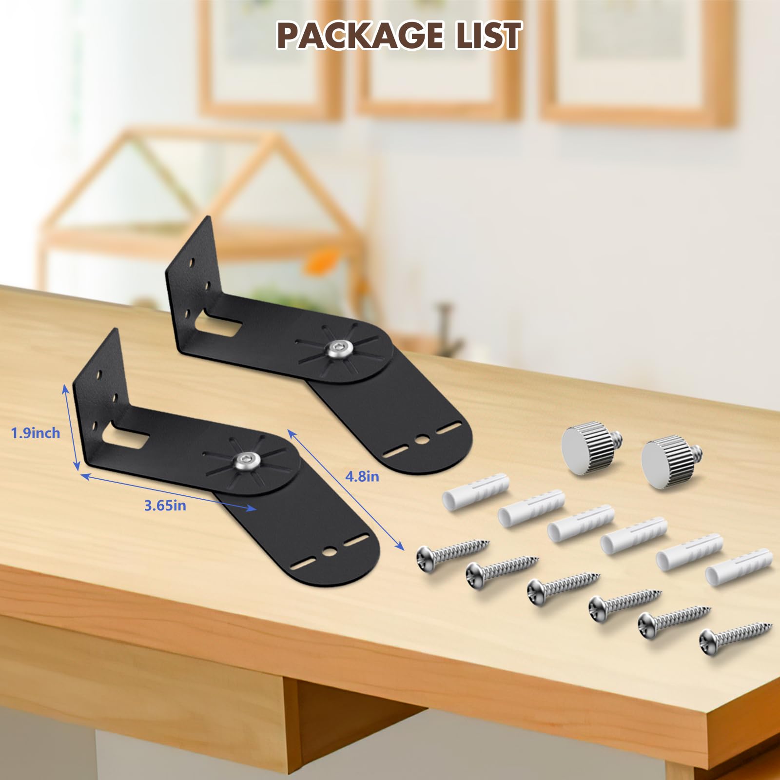 2Pack Corner Wall Mount Bracket for Wyze Cam Pan V3/V2, Wyze Cam V4/V3/V2, Max Cover Both Sides of The House 300 Degrees Reduce Blind Spots, Indoor Outdoor Mount for Wyze Cam