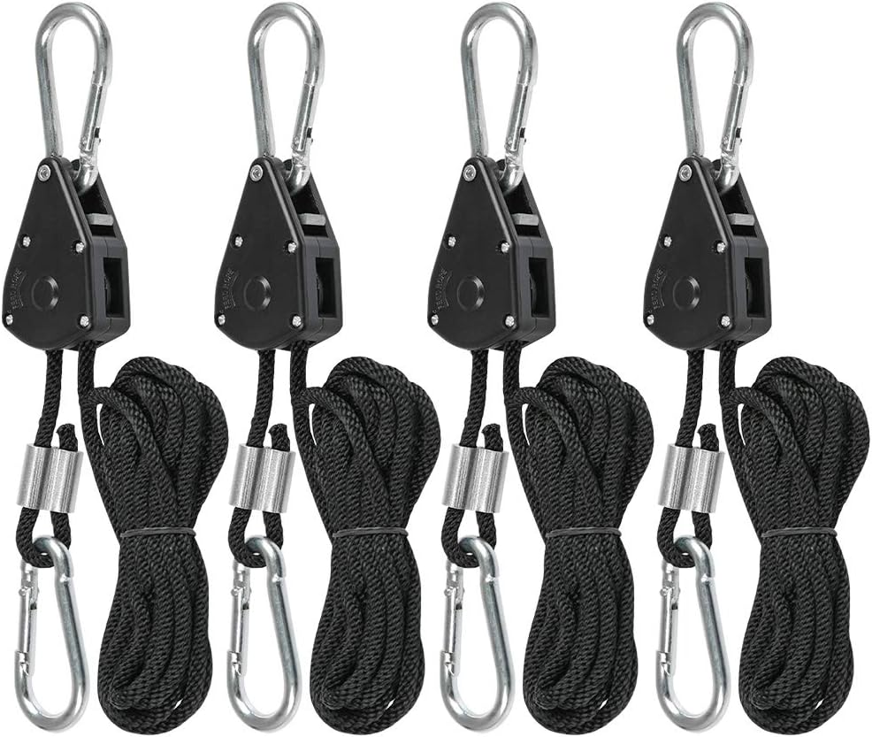 YOTINO 2 Pairs Ratchet Hangers Rope Ratchets Plant Light Slings