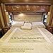 UltraPlush RV Mattress Protector - Soft & Comfortable Waterproof Mattress Pad for Camper Bedding, RV and Trailer Mattresses, Short Queen