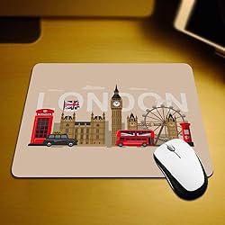 Nicokee London Gaming Mouse Pad Famous Britain
