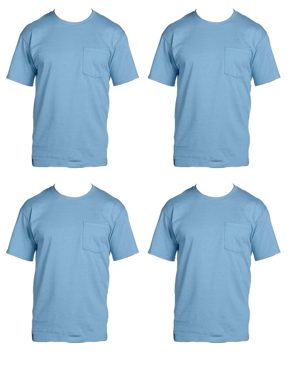 Loom Mens 4-Pack Pocket Crew-Neck 
