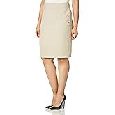 Calvin Klein Womens Classic Fit Straight Lux Suit Skirt (Regular and Plus Size)
