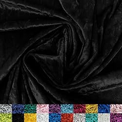Ice Fabrics Stretch Crushed Velvet Fabric by The
