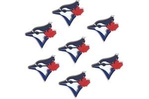 7pcs Blue Jays Clogs Shoe Charm, Baseball Team Shoe Charms for Clogs Sandals Wristbands, Canadian Baseball Team Shoes Pin Acc