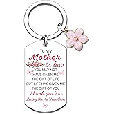 UIWIHHP Mother In Law Keychain Mother In Law Gifts from Daughter Unique Birthday Christmas Mothers Day Gifts for Her Mothers Of The Groom Gift Ideas Christmas Stocking Stuffers
