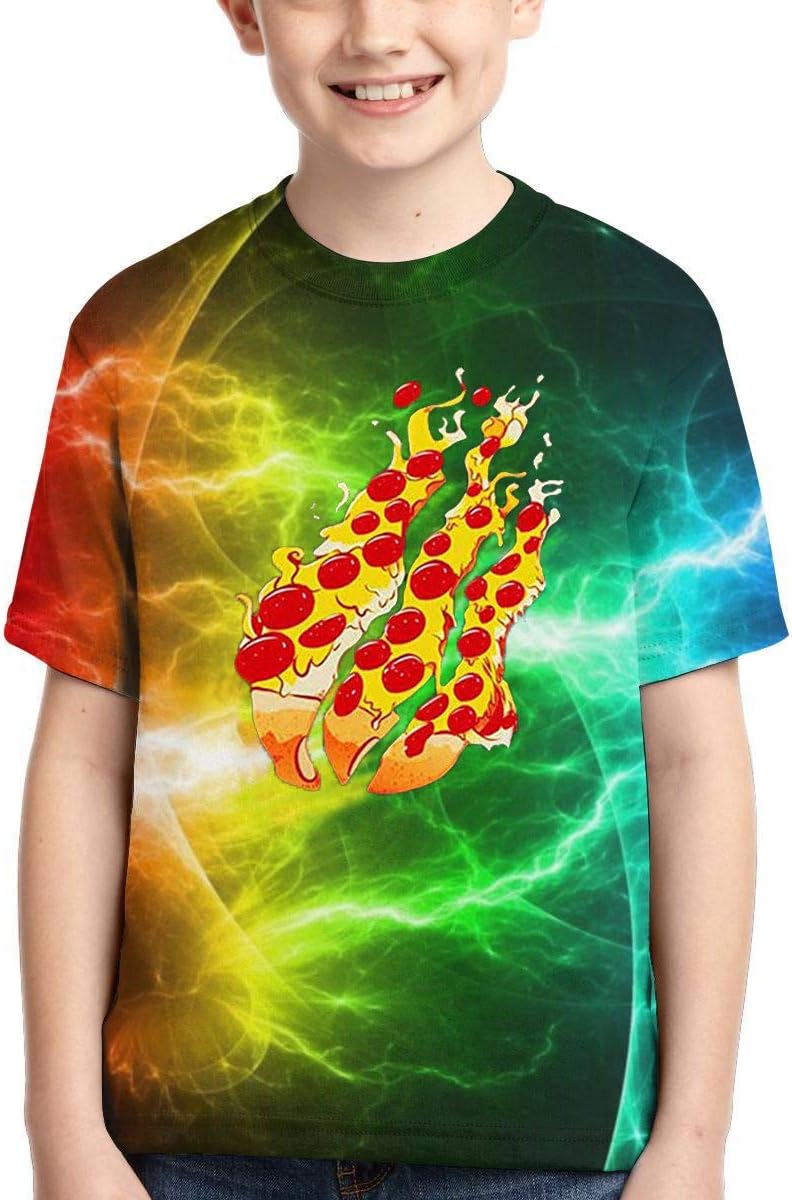 Enicuter Boys Girls T-Shirt Preston Playz Nation Gamer Flame Crewneck Short Sleeve Tees 6-16 Years