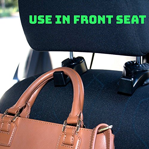 Headrest Hooks - Mai Poetry Premium Car Seat Hangers Holders for Purse Bag with Locker