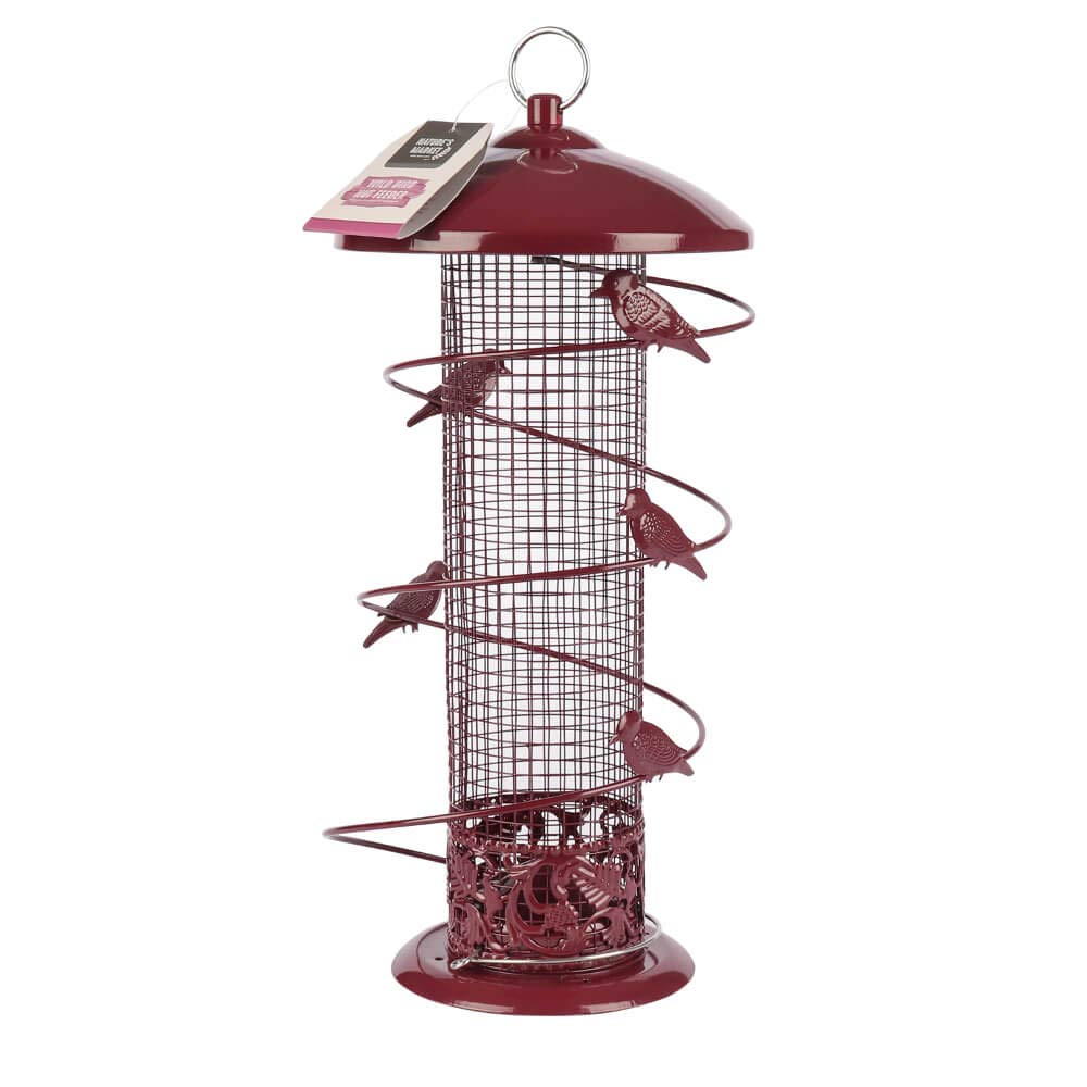 Foglish Wild Bird Feeder Nuts Maroon BON-BFBN