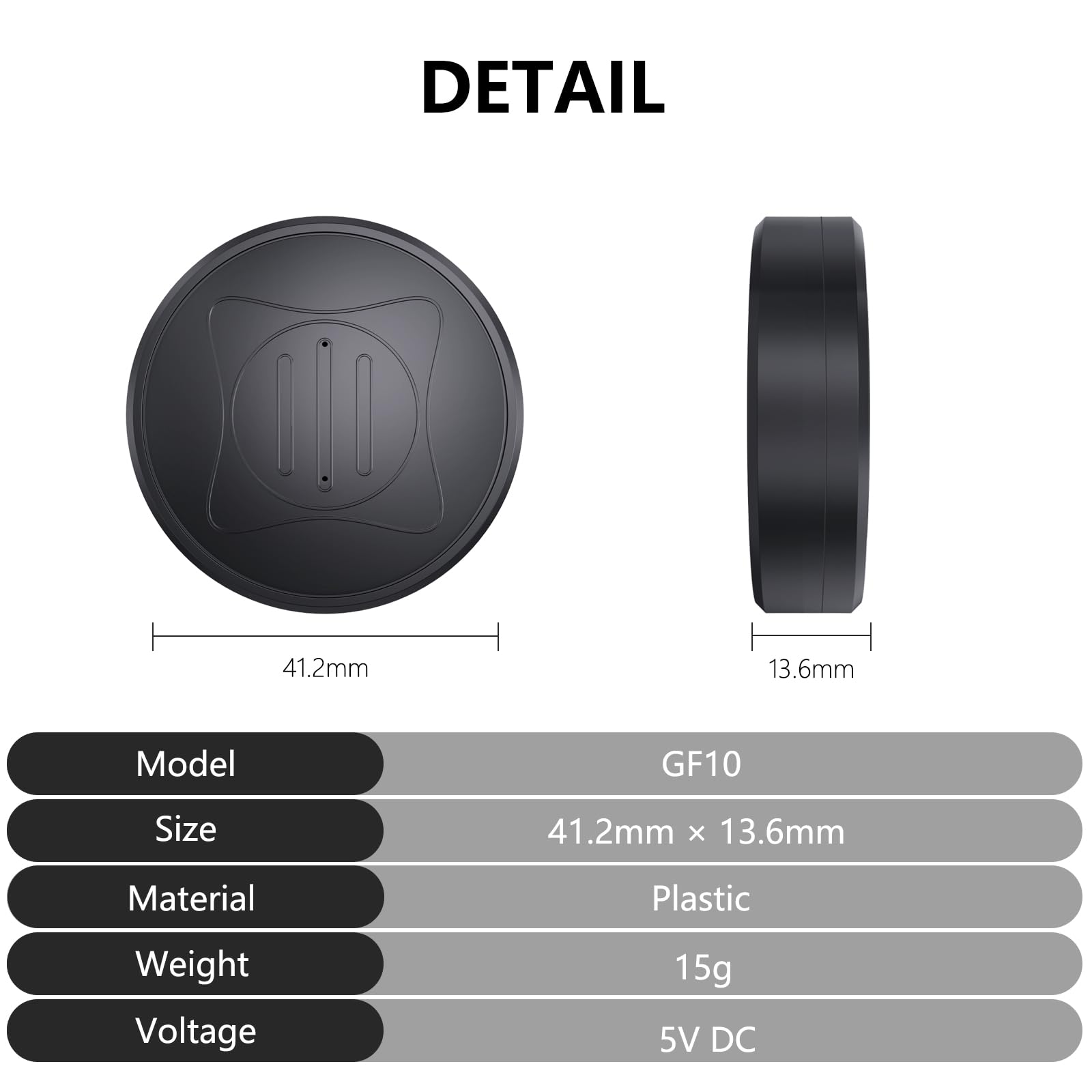 Quvjd GPS Tracker for Vehicles,Car GPS Tracker Portable Real Time Magnetic GPS Tracking Device,Full Global Coverage Location Tracker for Car,Kids,Dogs.No Monthly Fee/No Subscription Required