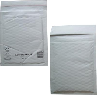 Mail Lite 50 Large G/4 A4 Padded Envelopes 240x330mm Peel Seal Bubble