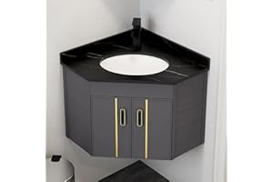 Corner Wall Mount Bathroom Sink Corner Bathroom Sink Small Corner Bathroom Cabinet Vanity with Sink Floating Vanity Bathroom 