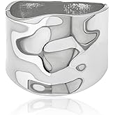 YBMYCM Wide Cuff Chunky Gold-Plated Bracelets for Women Open Cuff Bangles Adjustable Wrist Cuff Bracelets for Women