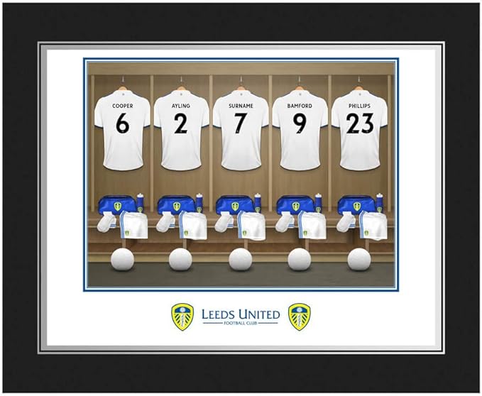Personalised Official Leeds United FC Dressing Room Photo Folder
