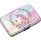 Mini Credit Card Holder for Women or Men,RFID Blocking Slim Hard Card Case ID Case Travel Wallet