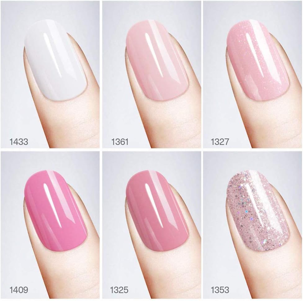 Vishine Gel Polish Starter Kit - 6 Colours Set including Base Top Coat, 36W LED Dryer Lamp, Full DIY Manicure Tools 8ml C03 - Image 5