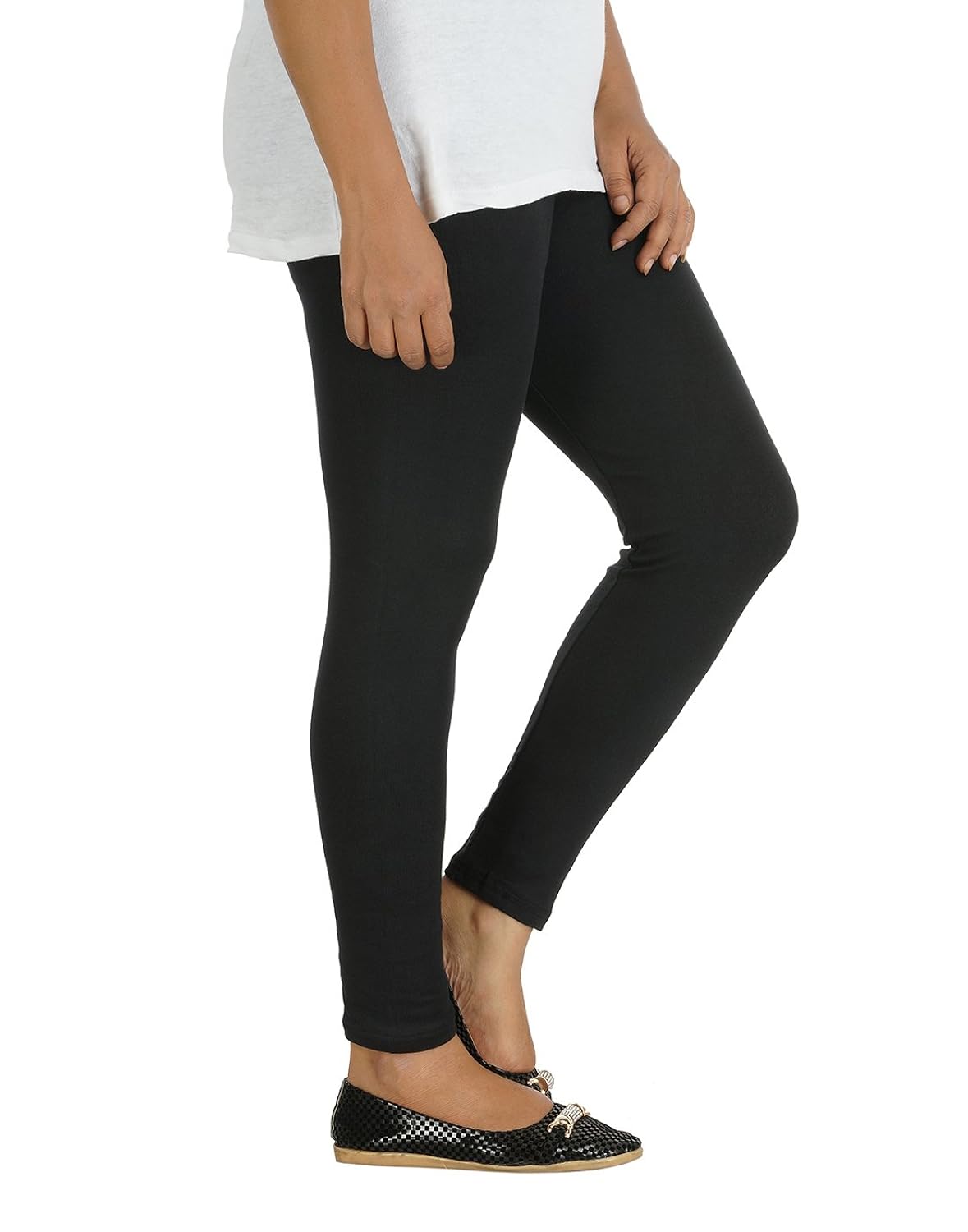 sfa combo of 2 women ankle length cotton lycra leggings