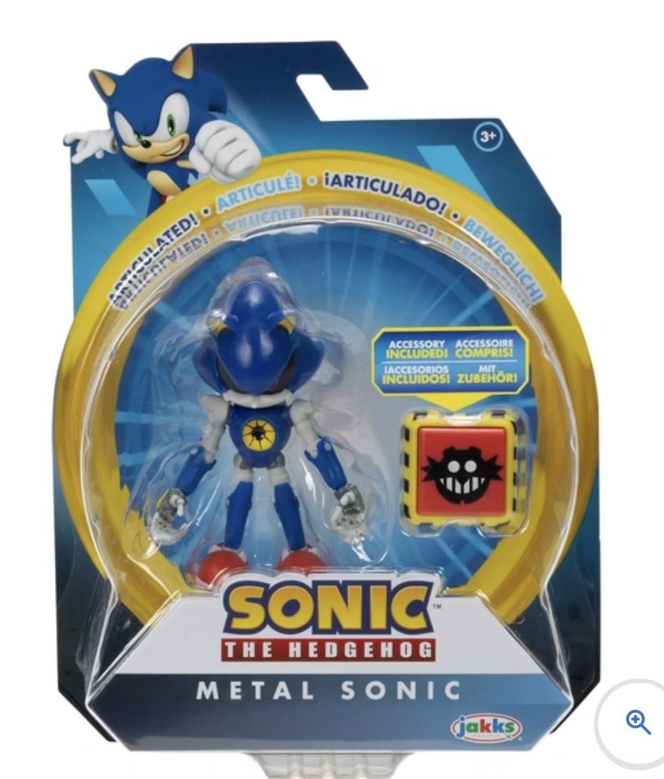 Sonic The Hedgehog 4" Articulated Action Figure Collection (Choose Figure) (Metal Sonic) — image 1
