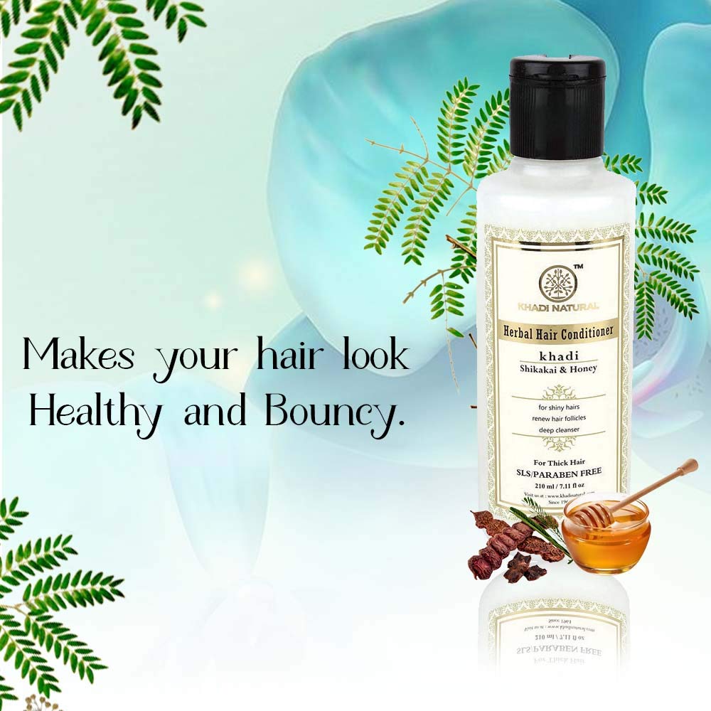 Khadi Natural Shikakai and Honey Hair Conditioner, 210 ml Buy Online