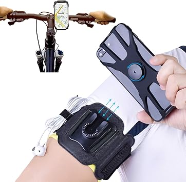 trekking pole cell phone mount