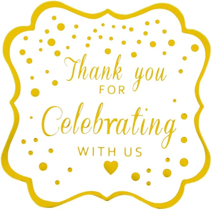 thank you for celebrating my birthday stickers