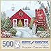 Bits and Pieces – 500 Piece Jigsaw Puzzle for Adults – Christmas Tree Farm - Winter Holiday Snow Jigsaw Puzzle by Artist Alan Giana, Completed Puzzle Size: 18