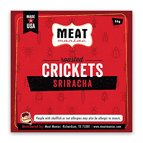 Meat Maniac Roasted Edible Insects (Sriracha Crickets 56g)