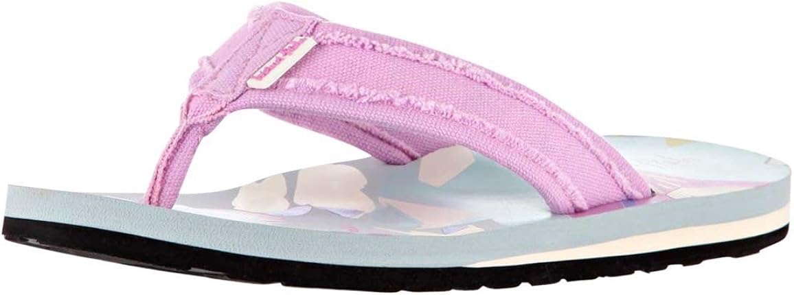 Weird Fish Printed Flip Flop Faded Jade Size 4